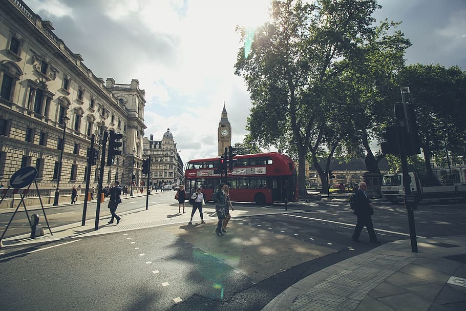 People walking in London