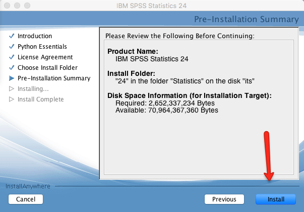 Mac SPSS Install