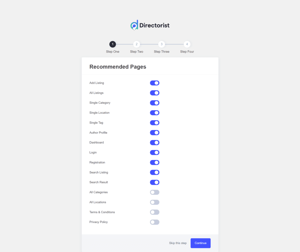 Salon directory- Directorist wizard setup configuration