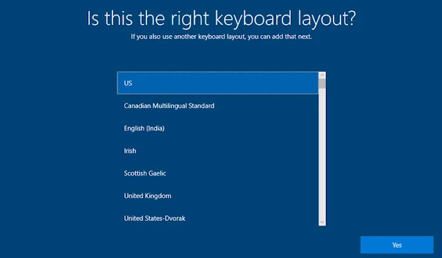 Choose your keyboard language