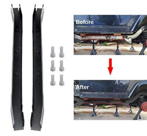 ELITEWILL 2Pcs Driver and Passenger Center Skid Plate Frame Rust Repair Kit Fit for Jeep Wrangler TJ 1997-2002