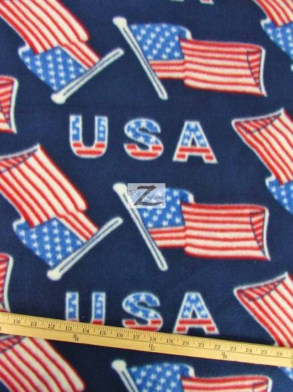 Fleece Printed Fabric American