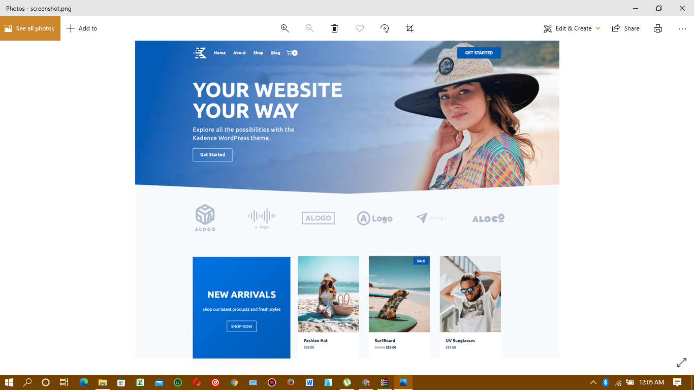 kadence free wp theme