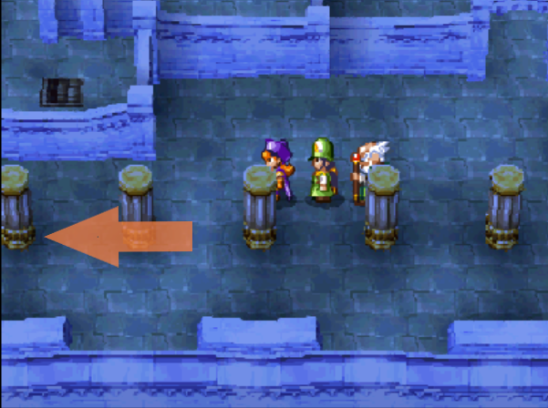 Reach the next floor following this path (3) | Dragon Quest IV