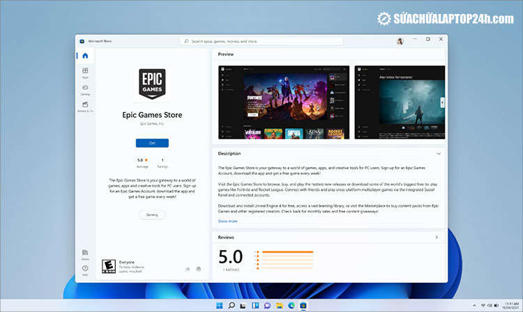 Microsoft Store chuẩn bị chào đón Epic Games Store