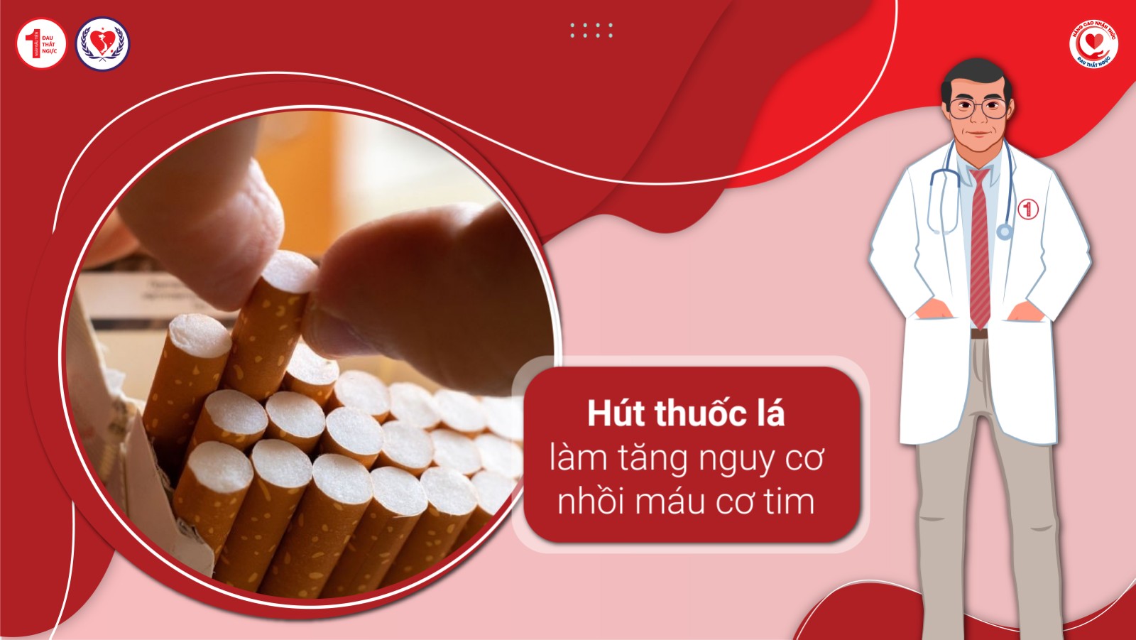 Hút thuốc lá làm tăng nguy cơ nhồi máu cơ tim