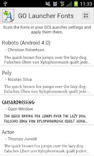 Download GO Launcher Fonts apk