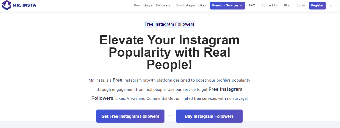 Mr Insta: buy real Instagram followers