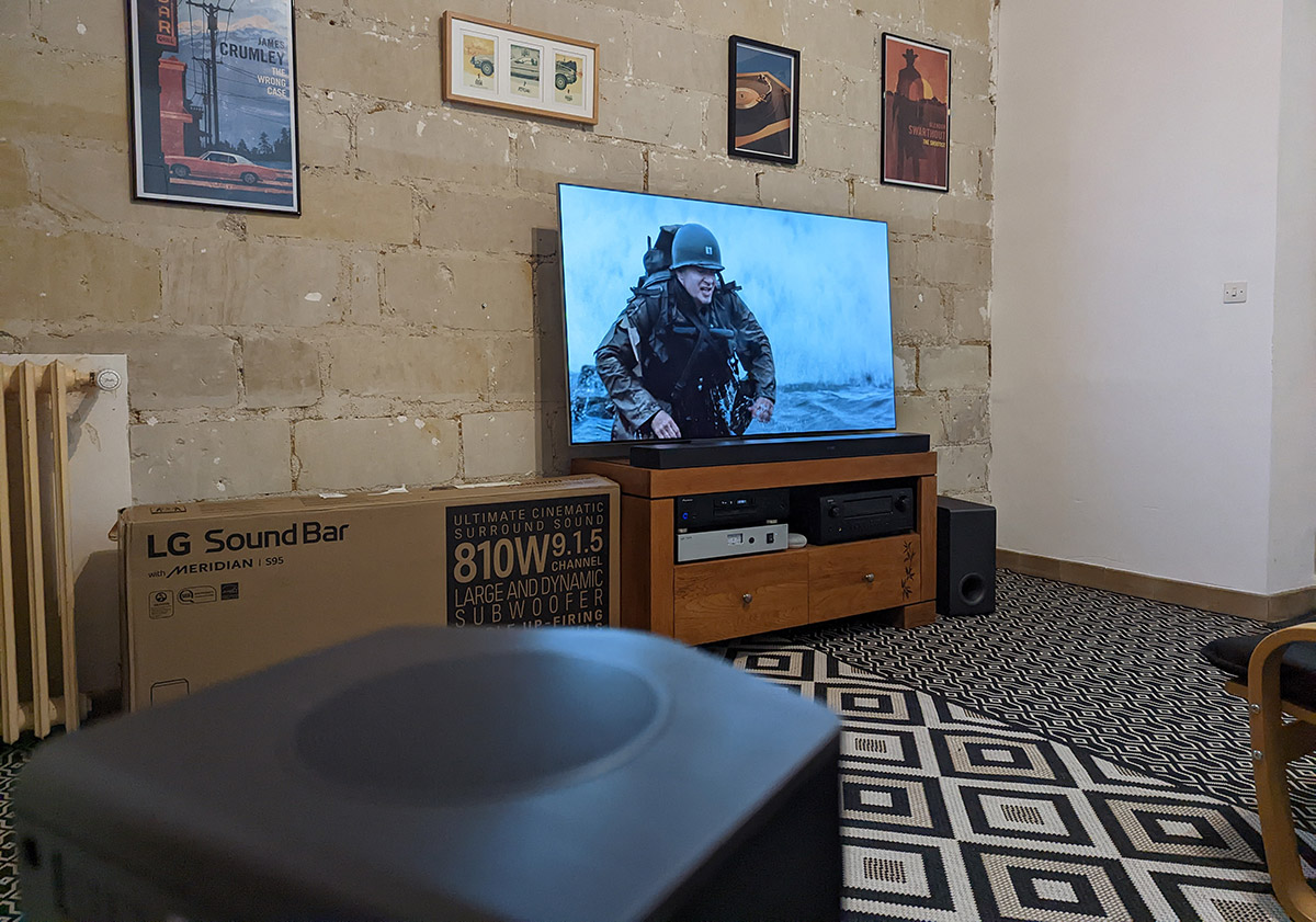 Test home-cinéma sans fil LG S95QR + TV 4K LG OLED65G2 : Il faut sauver le soldat Ryan