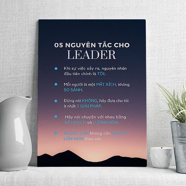 5 nguyên tắc cho LEADER