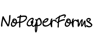 No paper forms Logo