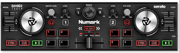 Numark DJ2GO2 Touch - Best compact DJ controller 