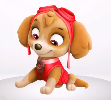 Learn Colors with paw patrol Skye’s uniform