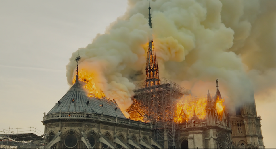 5. NOTRE DAME ON FIRE  2