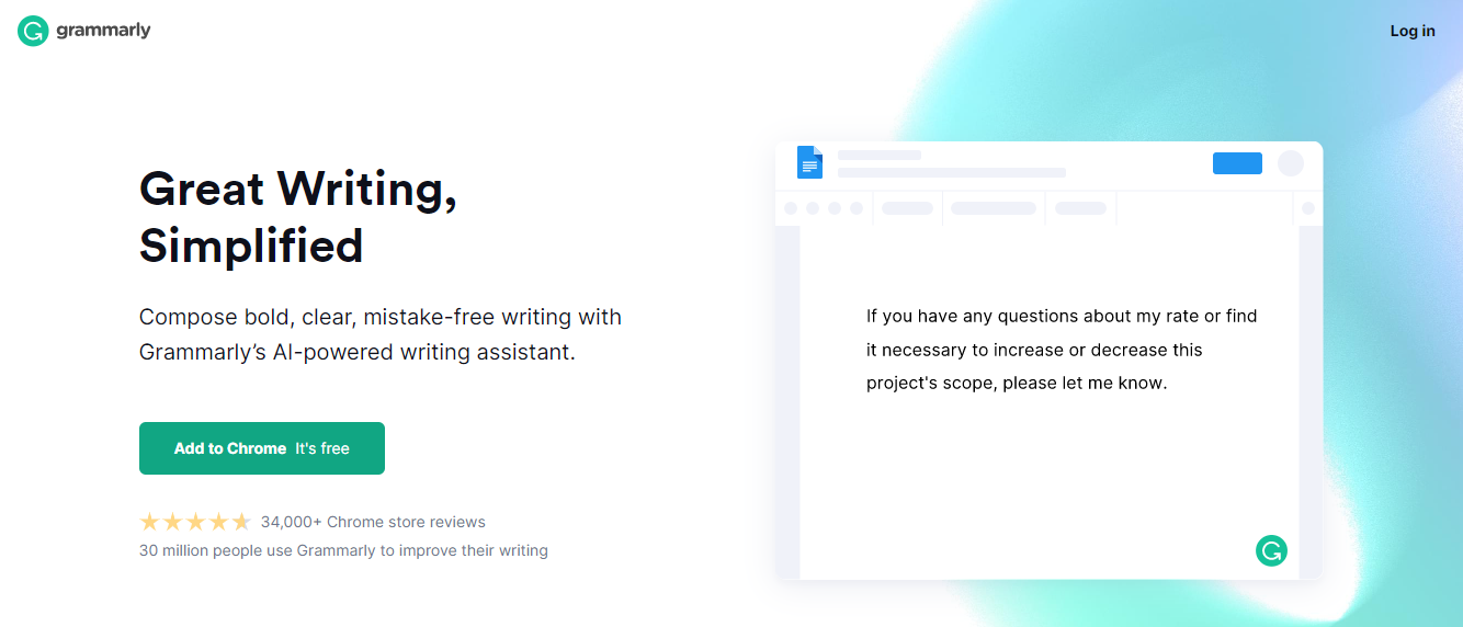 Grammarly is a blogging and marketing tool