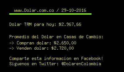 Dolar en Colombia