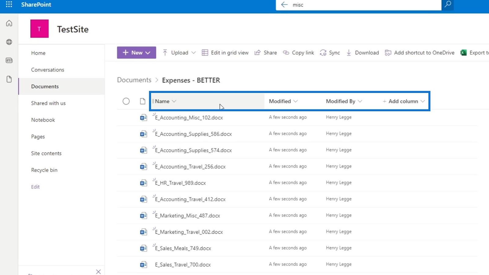 metadata in Sharepoint