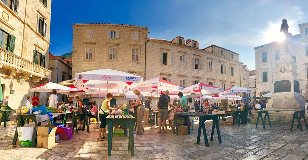 Market in Dubrovnik Old Town