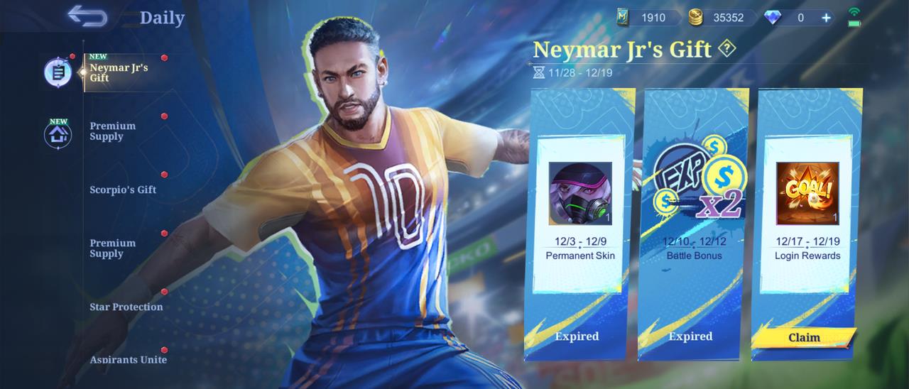 Neymar x Mobile Legends hadir sambut piala dunia 2022