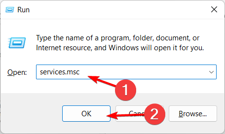 Services-ok in lỗi windows 10