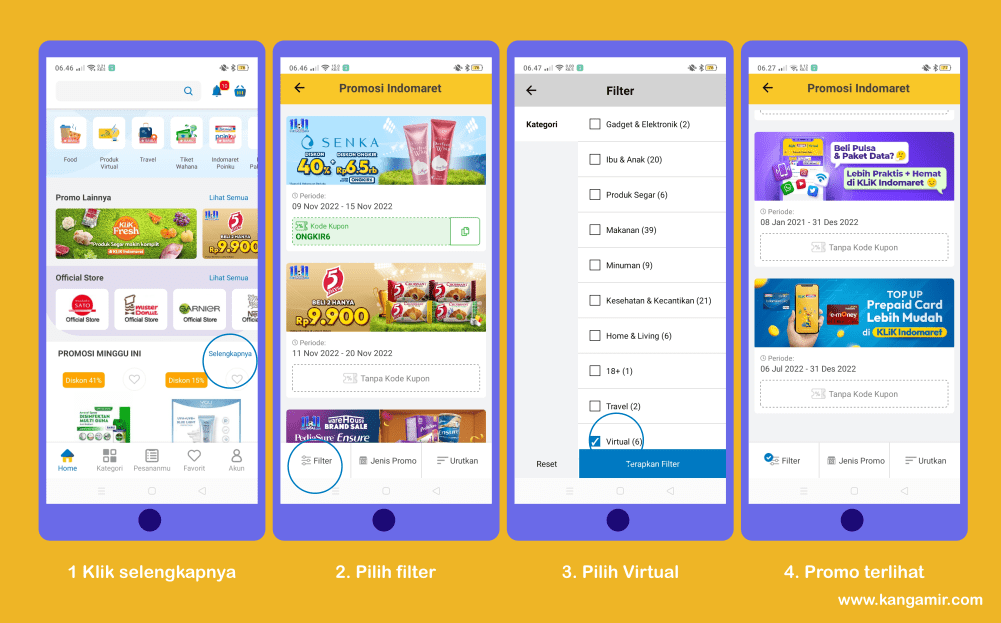promo produk virtual klik Indomaret