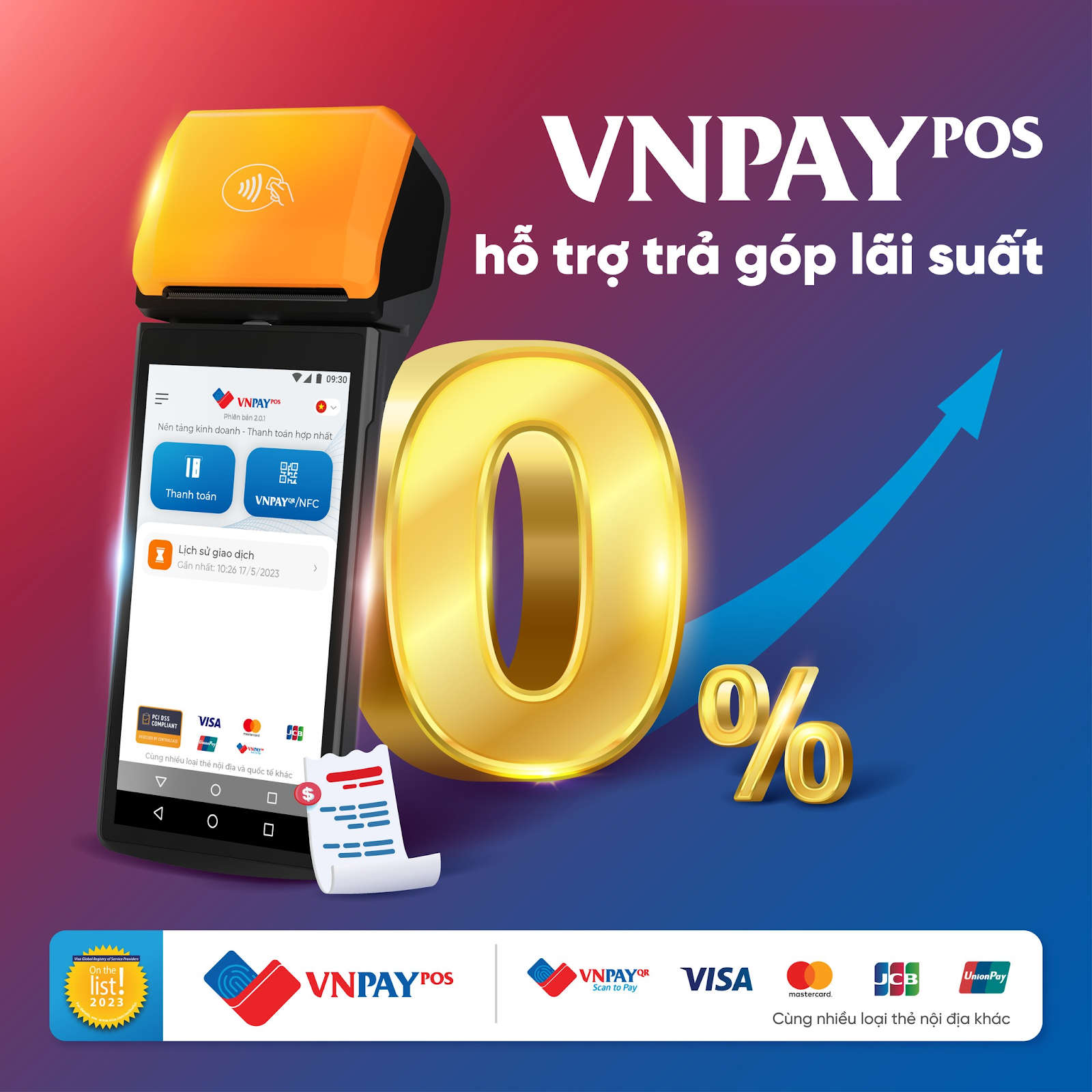 VNPAY-POS trả góp 0%