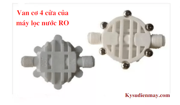 Van cơ 4 cửa  máy lọc nước RO