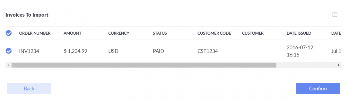 invoices to import