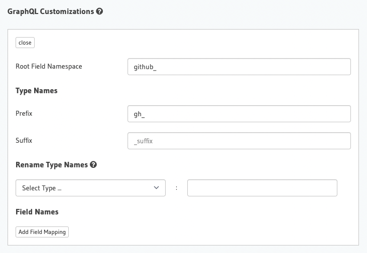 GraphQL Customizations