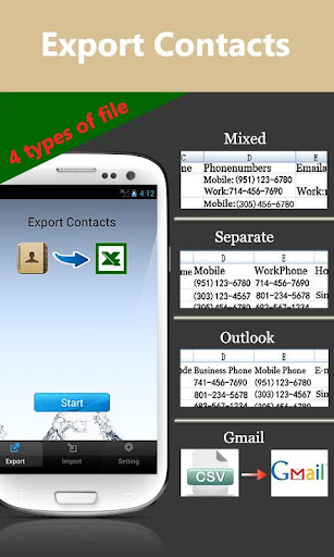 Contacts<->Excel apk