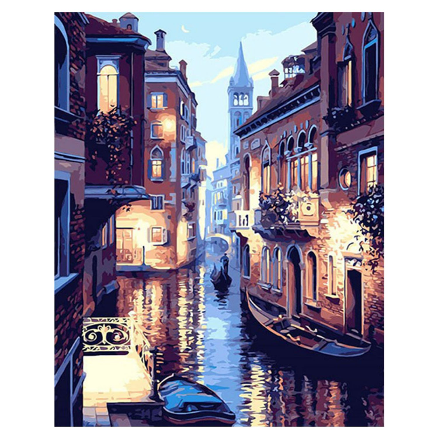 Venice Night Painting Landscape