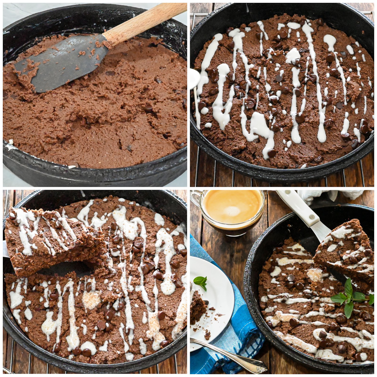keto chocolate scones process pictures