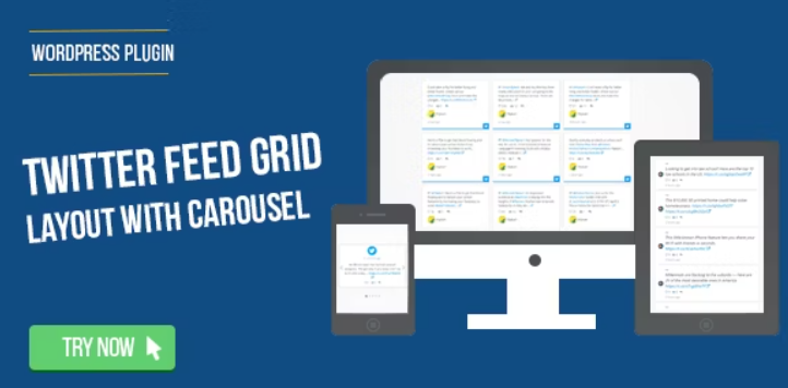 Twitter Feed Grid With Carousel for WordPress