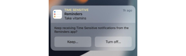 Time-Sensitive Notifications Permission in iOS 15