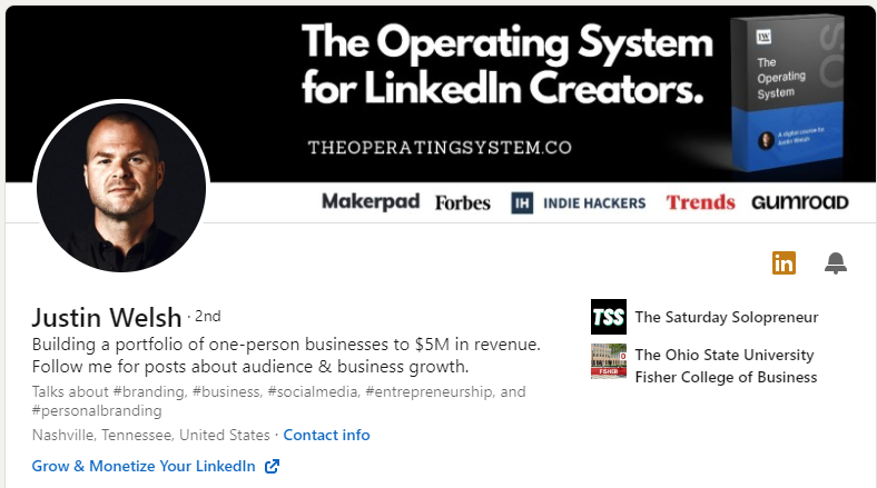 Những ý tưởng banner LinkedIn từ các tác giả thực tế sẽ giúp bạn tạo ra những banner chuyên nghiệp và ấn tượng nhất. Khám phá 11+ mẫu banner với các kiểu thiết kế độc đáo, mang phong cách làm việc chuyên nghiệp và tinh tế của các chuyên gia trên LinkedIn. Hãy tham khảo ngay và tạo ra banner đẹp và sáng tạo cho trang cá nhân của mình. 