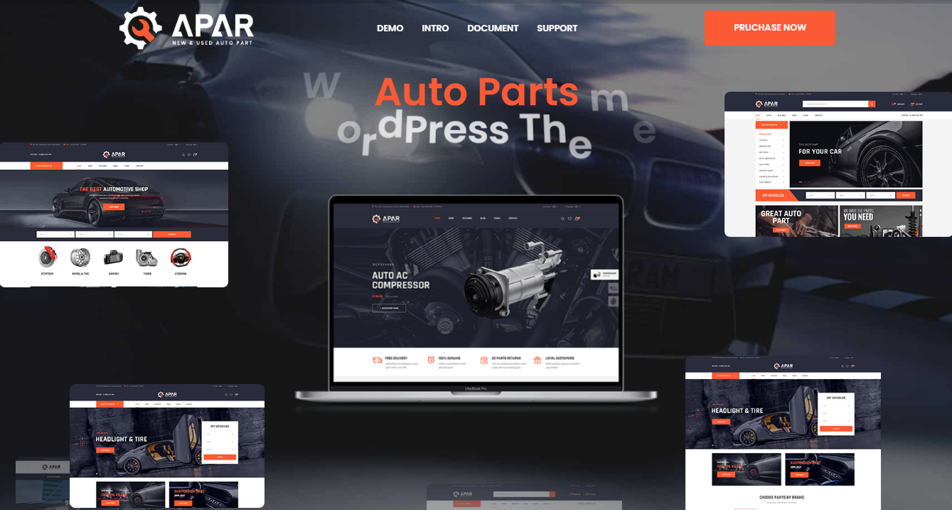 Apar - auto parts WordPress themes
