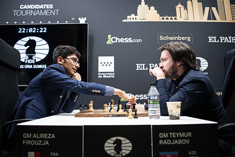 Standings Results FIDE Candidates Tournament 2022 (Round 8) with