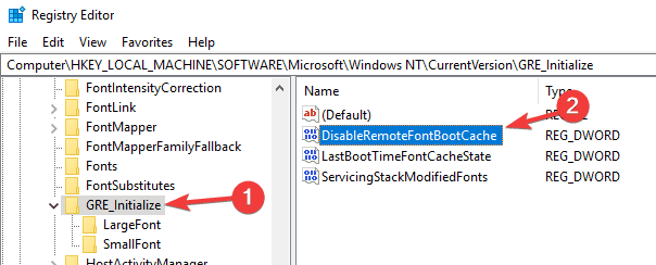 Шрифт Windows 10 размытый