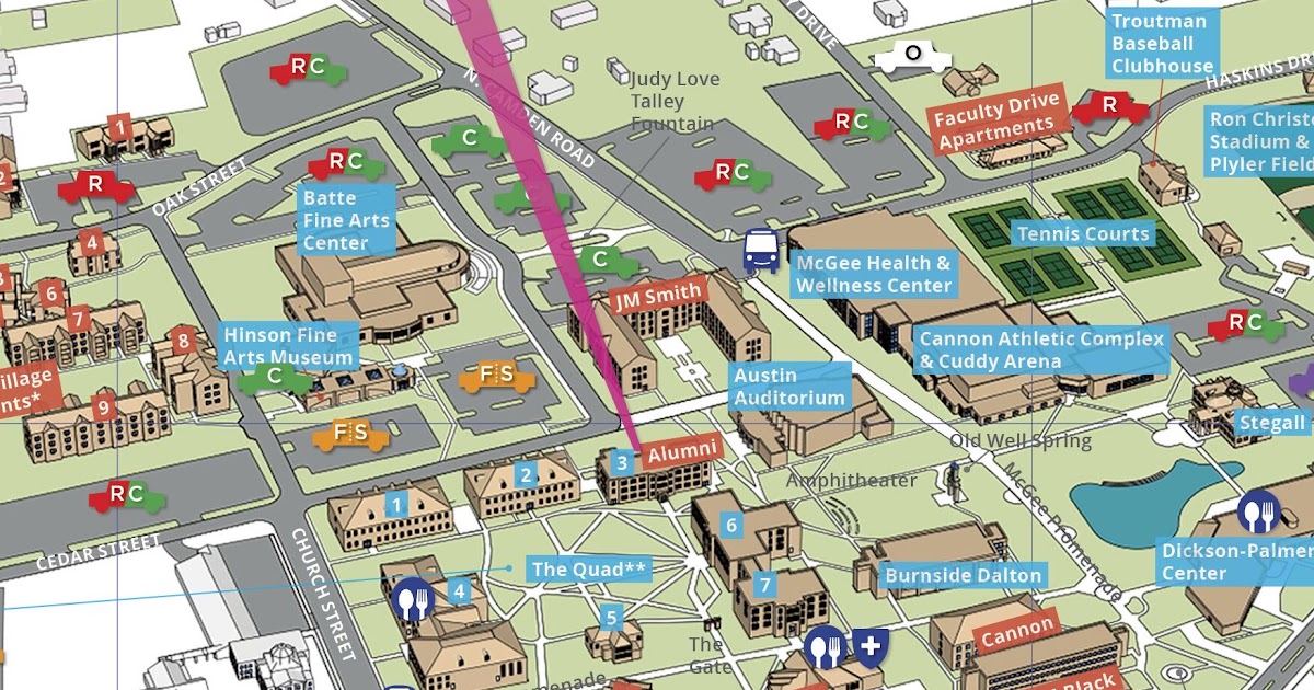 Wingate University Campus Map - Map Of Rose Bowl