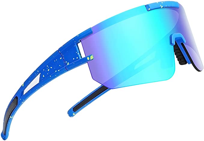 Jhua Polarized Sports Sunglasses for Men Women,Cycling Glasses for Fishing Running Golf Baseball Driving