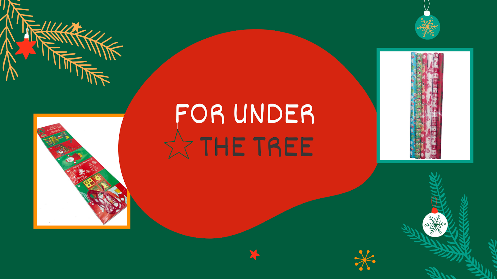 Christmas decorations gifts under the tree