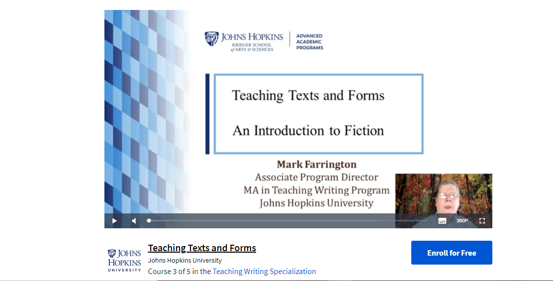 An Introduction To Fiction (Coursera)