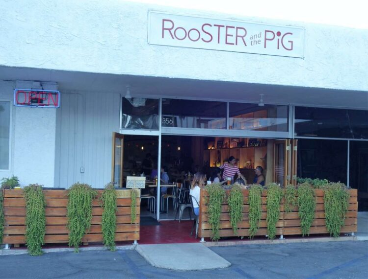 Rooster and the Pig Vietnamese fusion restaurant in Palm Springs, California