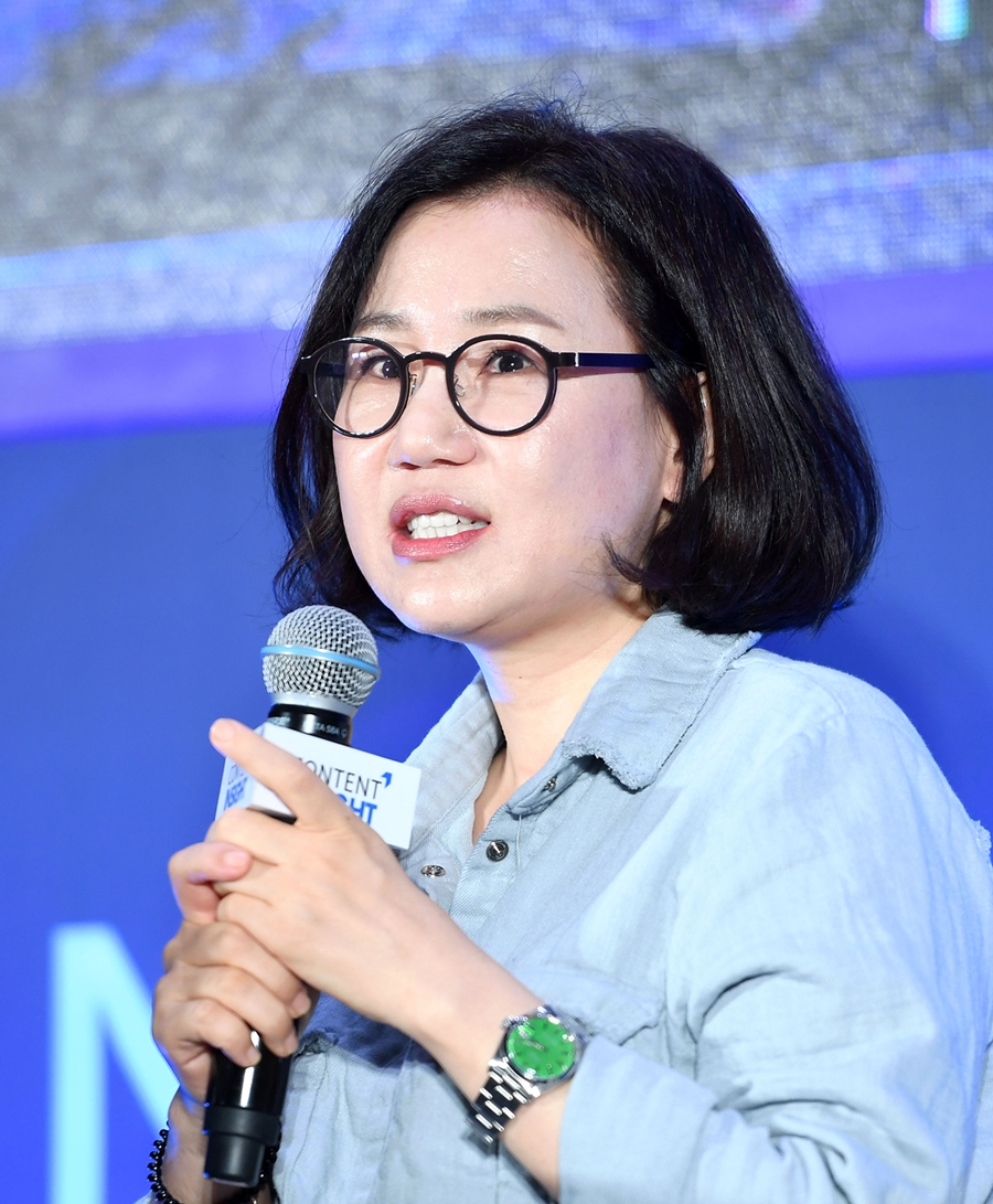 Penulis Kim Eun Sook saat Press Conference Dramanya