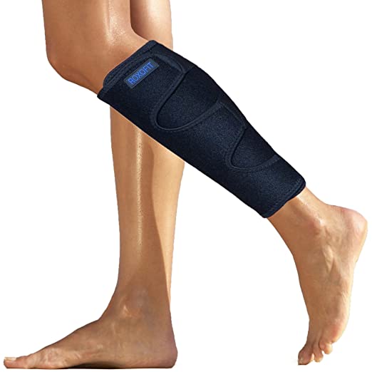 Calf Brace for Torn Calf Muscle, Shin Splint, Lower Leg Injury, Strain or Tear - Neoprene Wrap for Men and Women - Runners Compression Sleeve