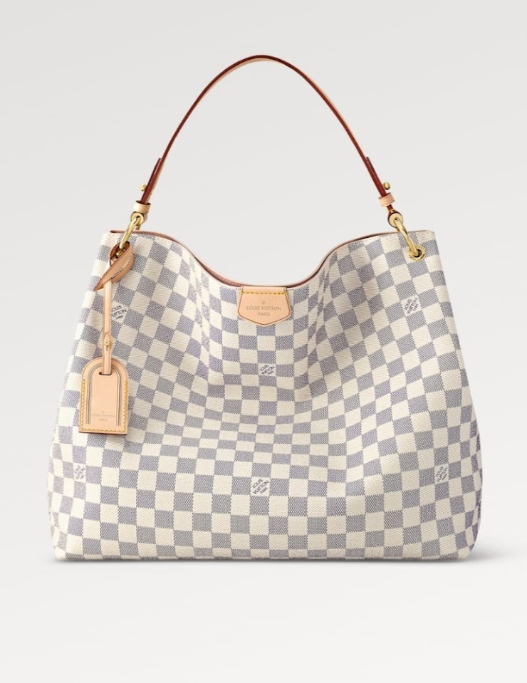 Louis Vuitton Graceful MM - Damier Azur w/ Rose Ballerine Pink lining. Drawing will be held at the bingo event on May 5, 2024. 