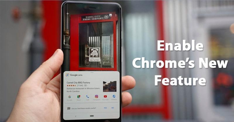 Enable Google Lens Reverse Image Search On Chrome for Android