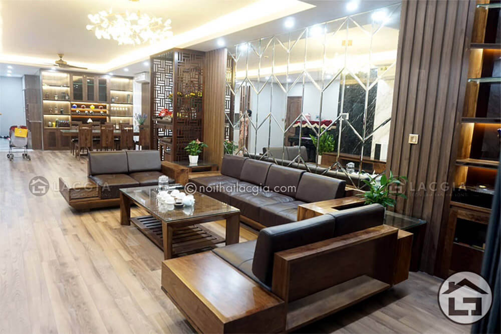 Sofa gỗ hiện đại mang đến trải nghiệm, không gian sống tuyệt vời