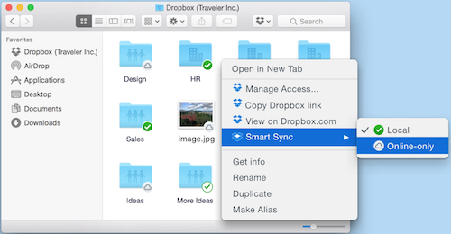 Sincronización inteligente de Dropbox | Ahorra más espacio en el ...