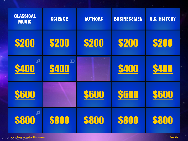 Applying Triggers to the Jeopardy Game